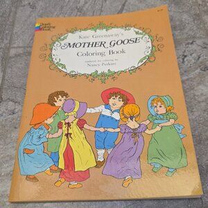 Kate Greenaway's Mother Goose Coloring Book by Greenaway vintage 1972
